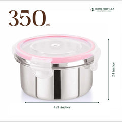 "Flip & Seal" Stainless Steel Airtight Storage Container (Set of 3)