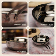 Stainless Steel Triply Frypan