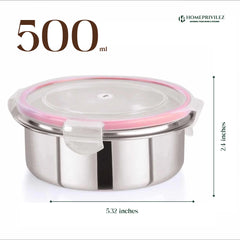 "Flip & Seal" Stainless Steel Airtight Storage Container (Set of 3)