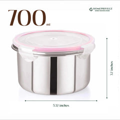 "Flip & Seal" Stainless Steel Airtight Storage Container (Set of 3)