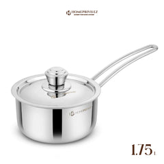 Stainless Steel Triply Saucepan with SS Lid
