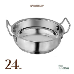Stainless Steel Cookware Set with Capsulated Induction Bottom (Set of 3)