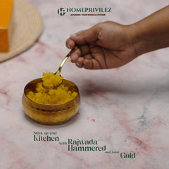 Rajwada Hammered Gold Stainless Steel Katori (Set of 6 pcs)