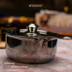 Stainless Steel Triply Saucepan with SS Lid