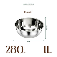 Stainless Steel Katori or Bowl (Set 6 Pcs)