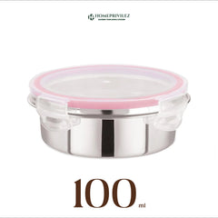 "Flip & Seal" Stainless Steel Airtight Storage Container (Set of 3)