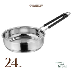 Stainless Steel Cookware Set with Capsulated Induction Bottom (Set of 3)