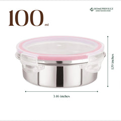 "Flip & Seal" Stainless Steel Airtight Storage Container (Set of 3)