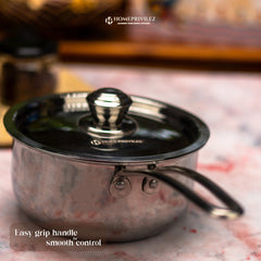 Stainless Steel Triply Saucepan with SS Lid