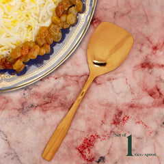 "Matiz" PVD Gold-Stainless Steel Serving Spoon (Set of 4 pcs)