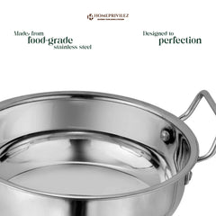 Stainless Steel Cookware Set with Capsulated Induction Bottom (Set of 3)