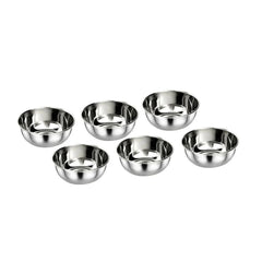 Stainless Steel Katori or Bowl (Set 6 Pcs)