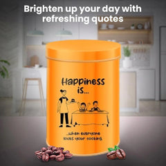 “ChromaJars” Stainless Steel Stylish Coloured Storage Containers (Set of 4 - 500ml, 900ml, 1750ml & 2900ml)