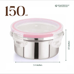 "Flip & Seal" Stainless Steel Airtight Storage Container (Set of 3)