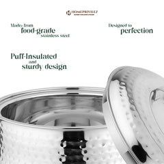 Stainless Steel Hammered Casserole