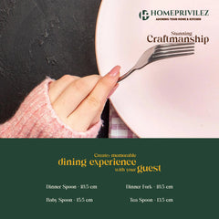 Daisy Cutlery with Wooden Stand