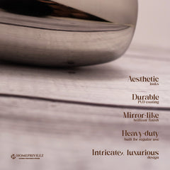 Rajwada Plain Steel Glass (Set of 6)