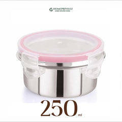 "Flip & Seal" Stainless Steel Airtight Storage Container (Set of 3)