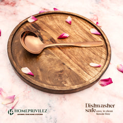 "Athens" Rose Gold-Stainless Steel Serving Spoon (Set of 4pcs)