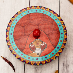 Classic Designed Masala Box - Top View Closed