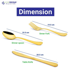 Aster Premium Cutlery - Small Sets (GOLD)