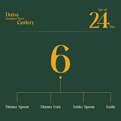"Daisy" Stainless steel Cutlery