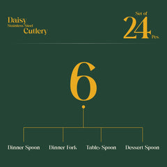 "Daisy" Stainless steel Cutlery