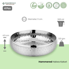 Ellora Classic Stainless Steel Dinner Set