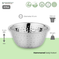 Ellora Classic Stainless Steel Dinner Set