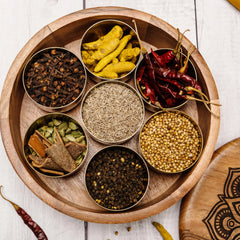 Masala Box - Spice Jars - Top View