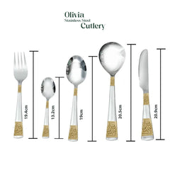"Olivia" Stainless Steel Cutlery