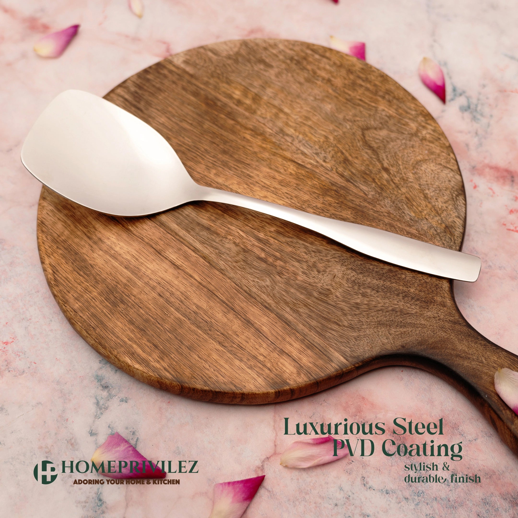 "Safari" Stainless Steel Serving Spoon(Set of 4 pcs)