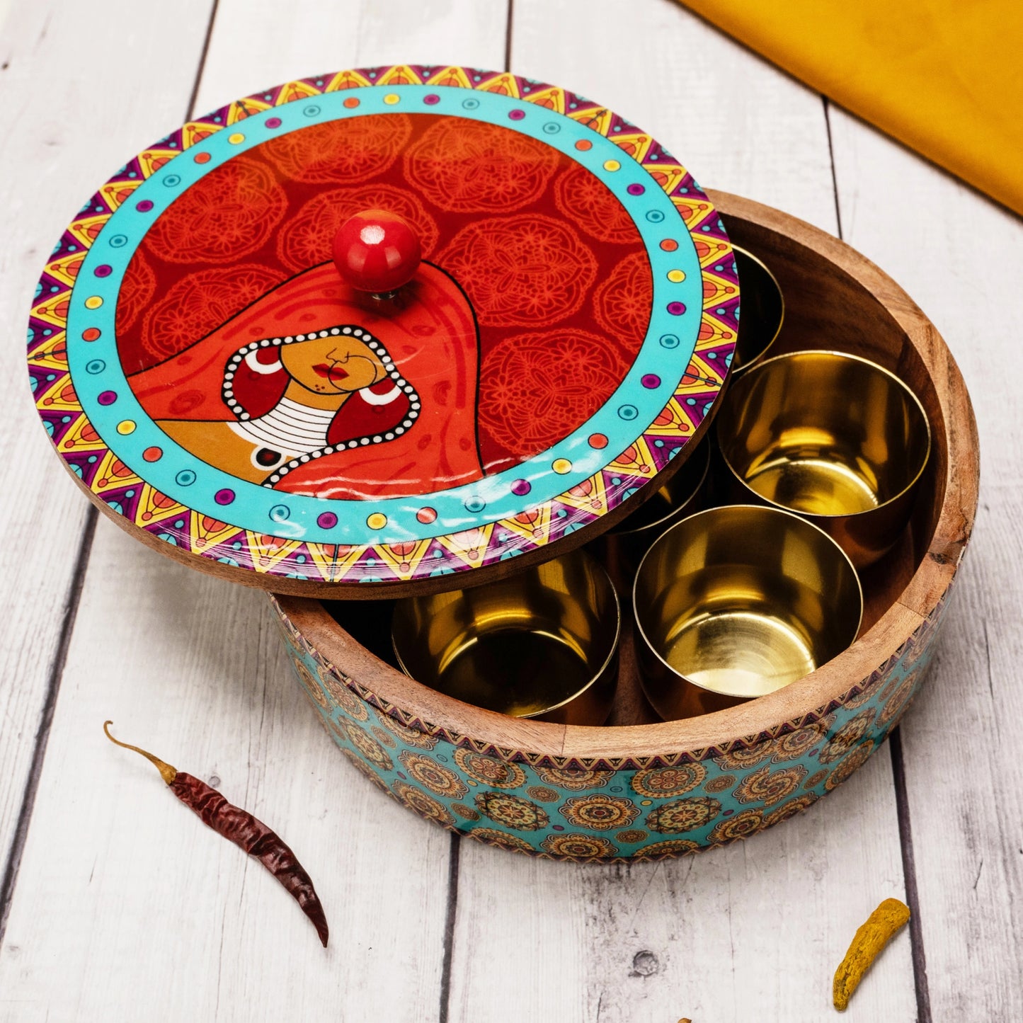 Classic Designed Masala Box - Jars