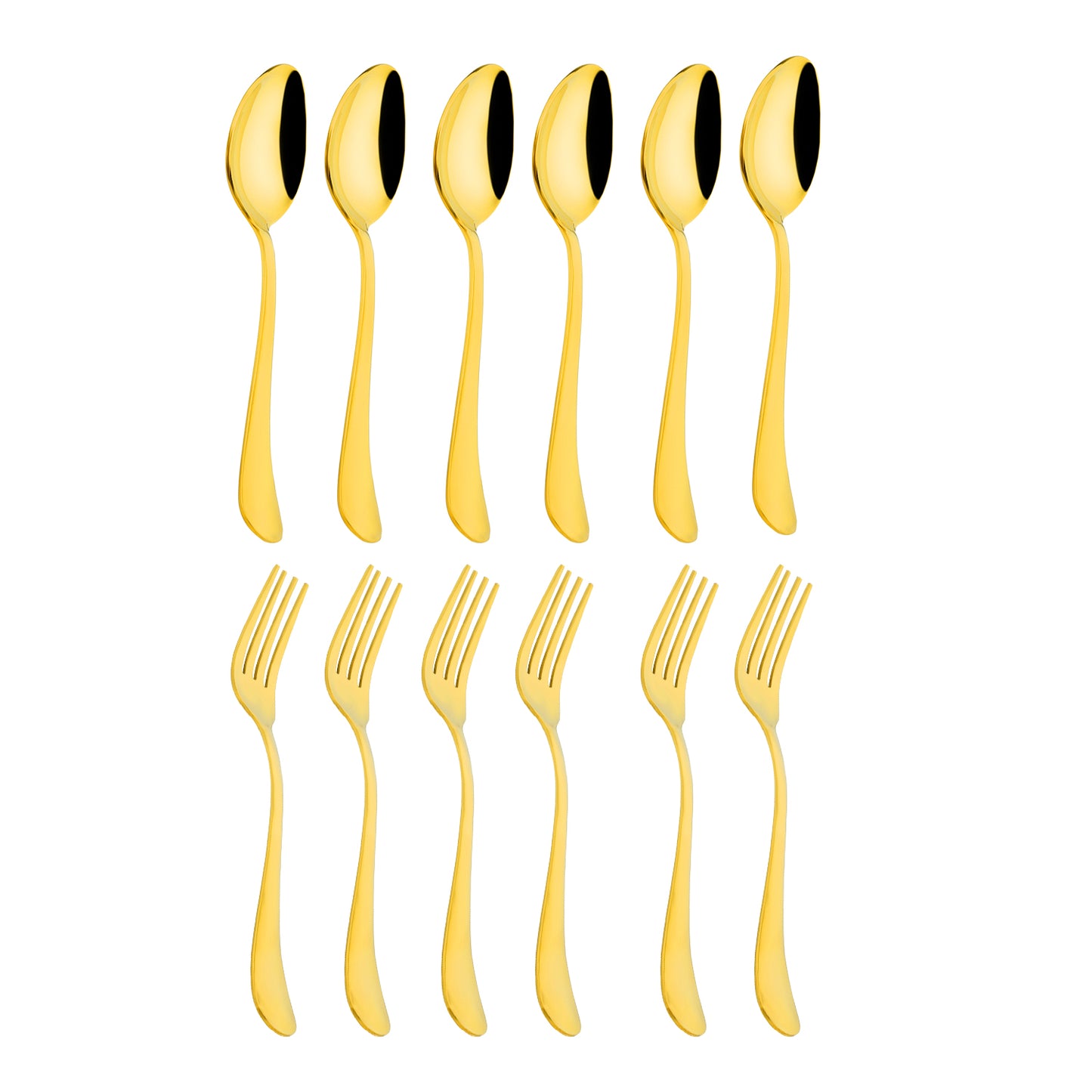 Aster Premium PVD Gold Stainless Steel Cutlery