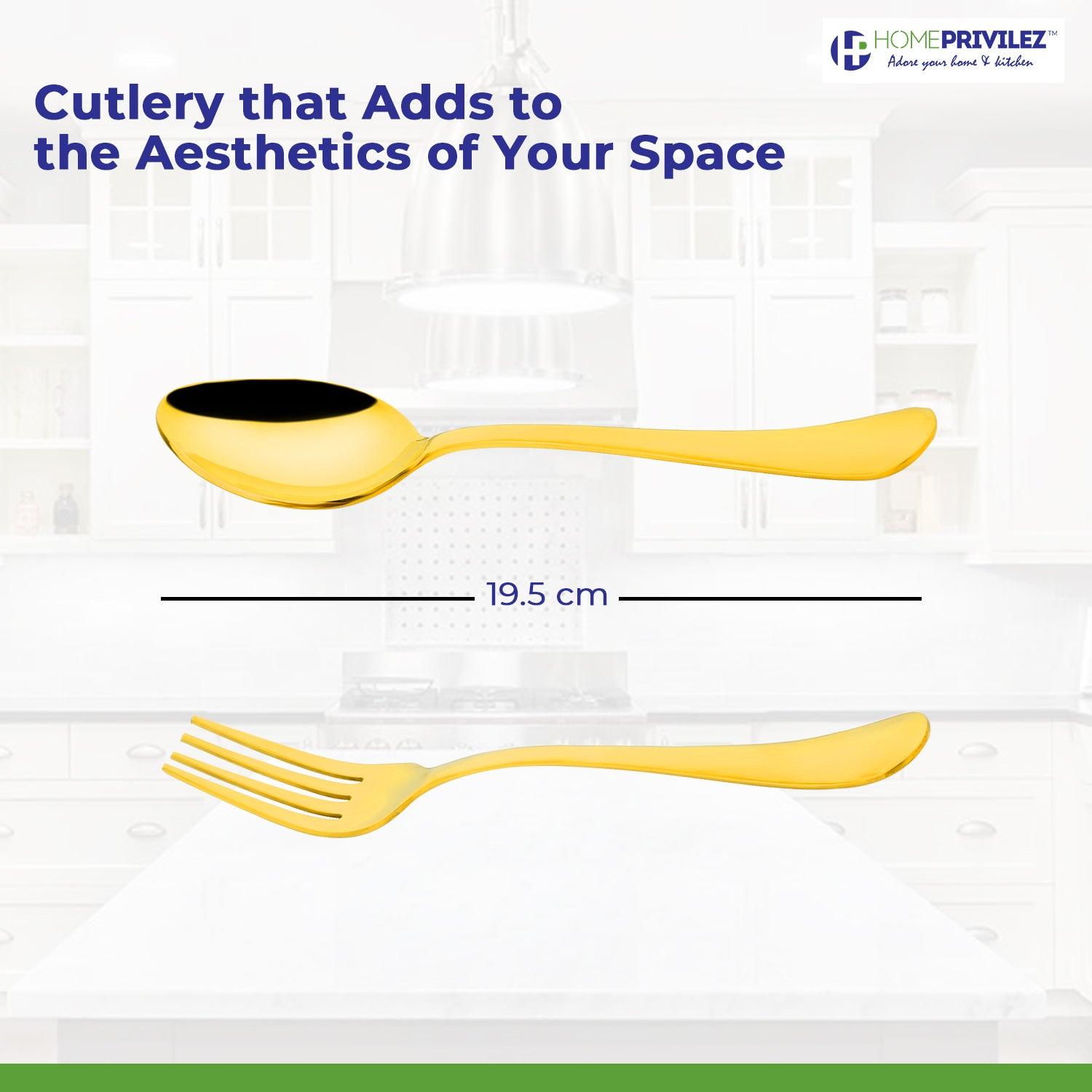 Aster Premium PVD Gold Stainless Steel Cutlery