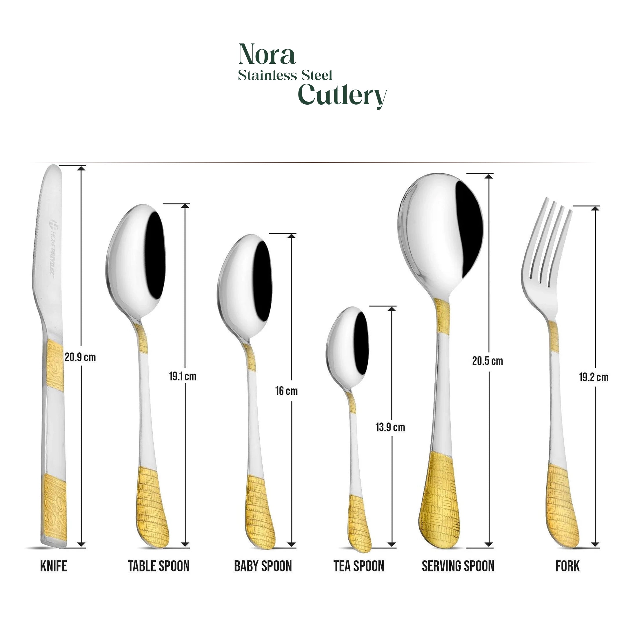 "Nora" Stainless Steel Cutlery