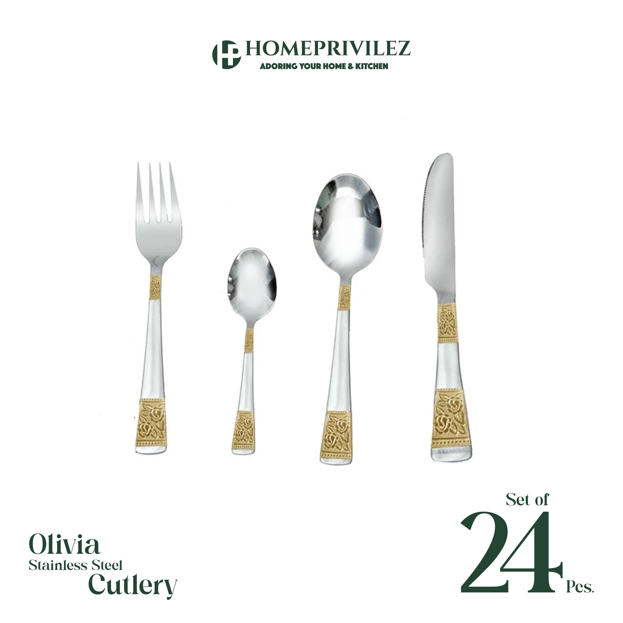 "Olivia" Stainless Steel Cutlery