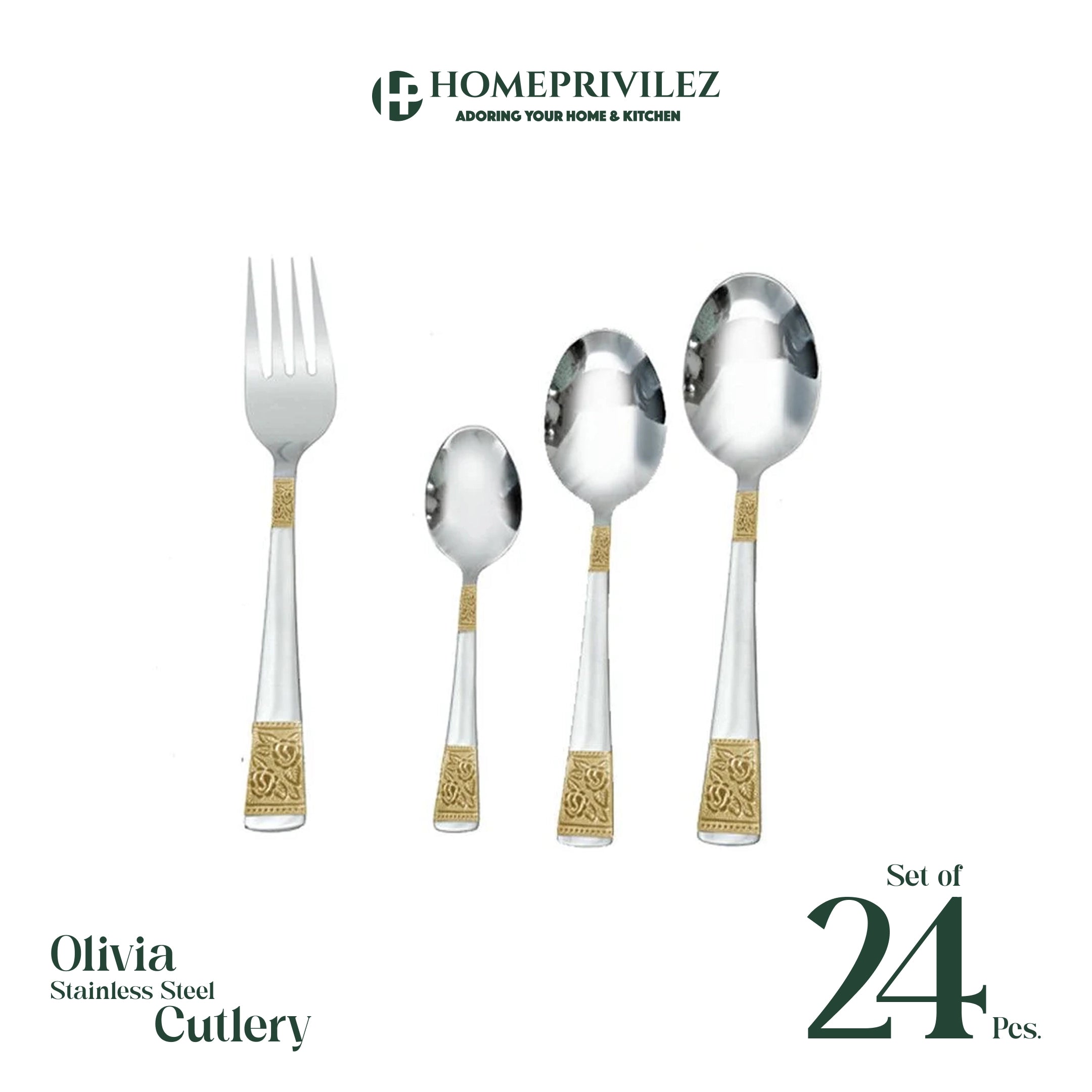 "Olivia" Stainless Steel Cutlery