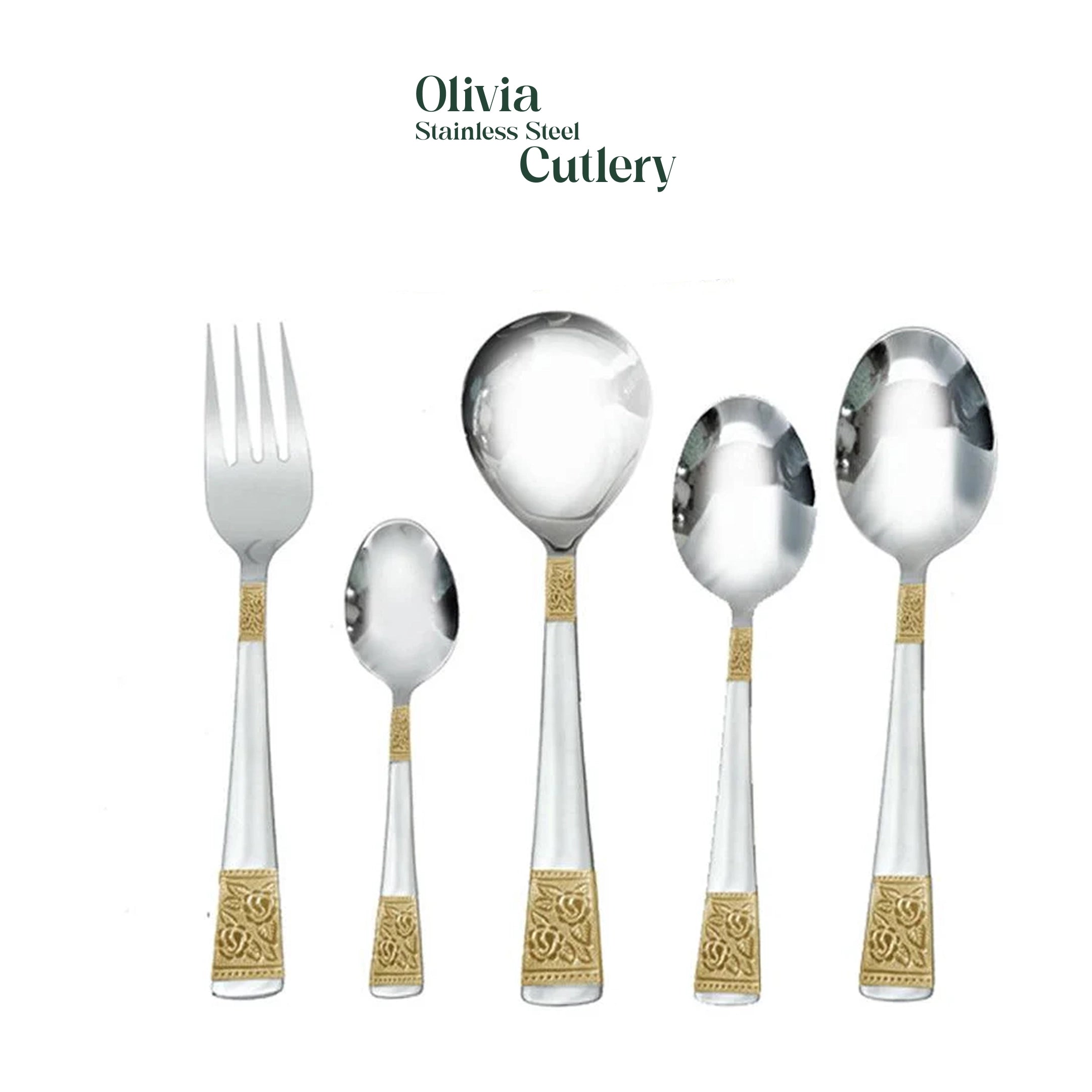 "Olivia" Stainless Steel Cutlery