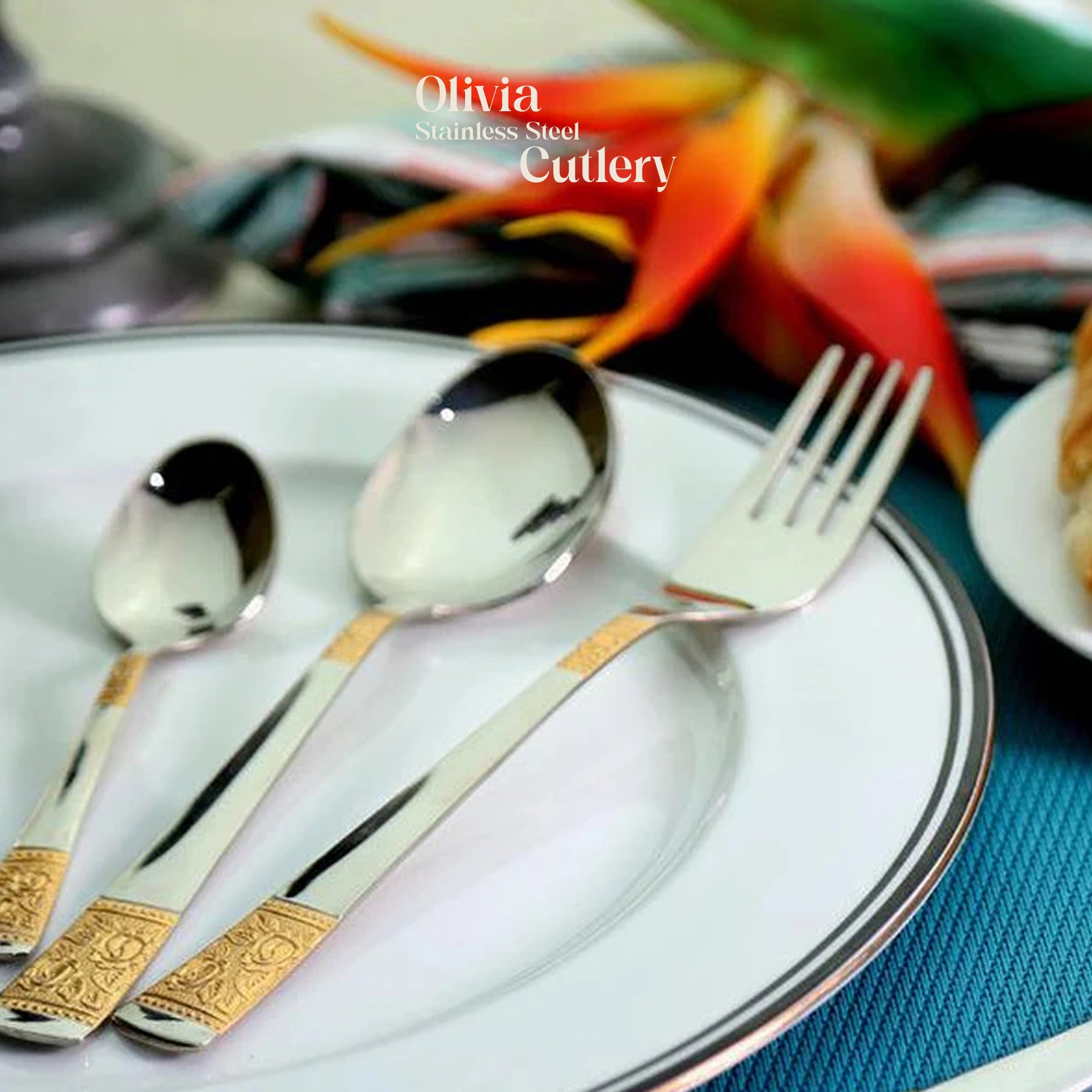 "Olivia" Stainless Steel Cutlery