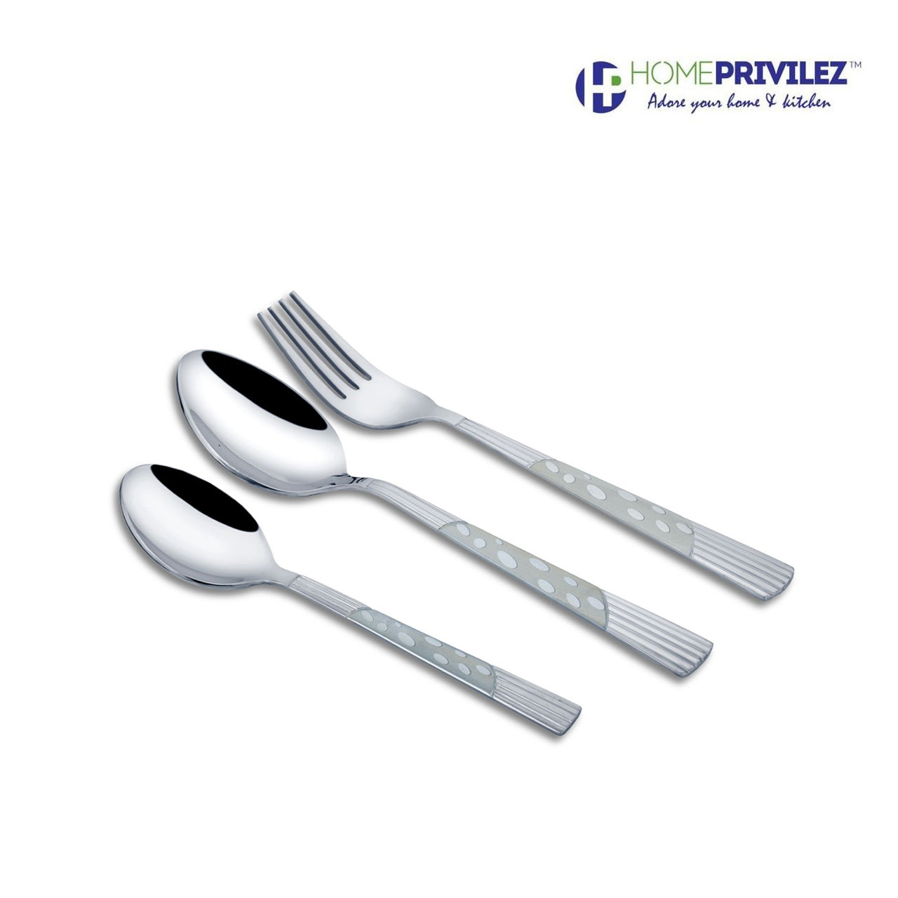 Combo 3(Stainless Steel Serving Tool 3pcs & Bella cutlery 18pcs)-Set of 21pcs