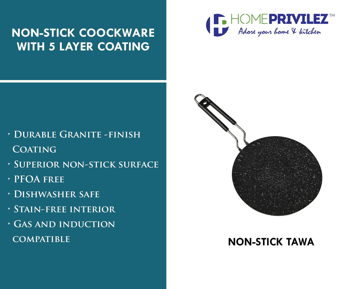 Non Stick Induction 5 layer Granite Coating ROTI TAWA Homeprivilez non-stick-induction-5-layer-granite-coating-roti-tawa-homeprivilez