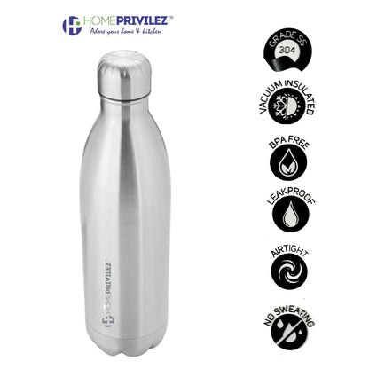 Twinbot 18/10 Stainless Steel Vacuum Bottle (500ml/1L/1.5L)