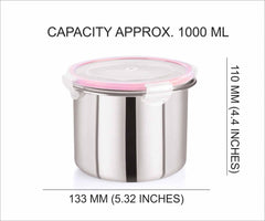 "Flip & Seal" Stainless Steel Air Tight Storage Container - Set of 2