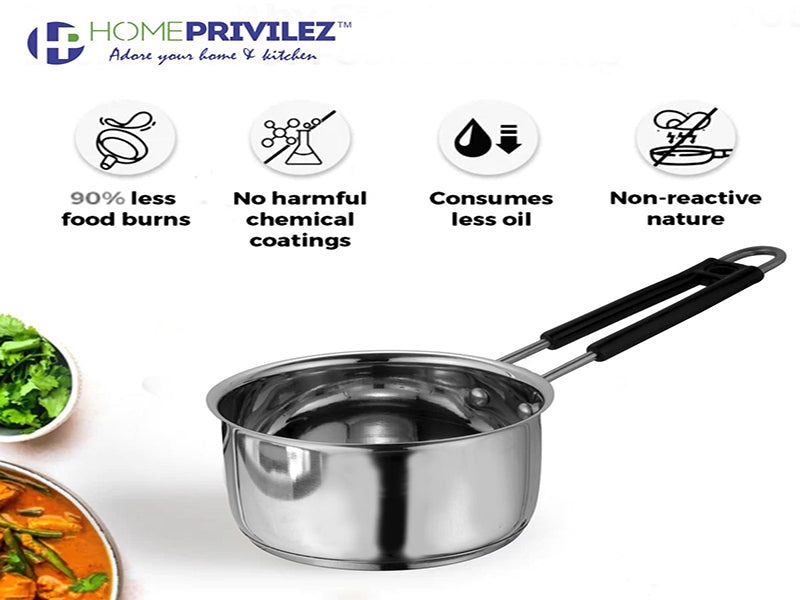 summer sale offer -Stainless Steel Induction bottom Saucepan +Grater+strainer